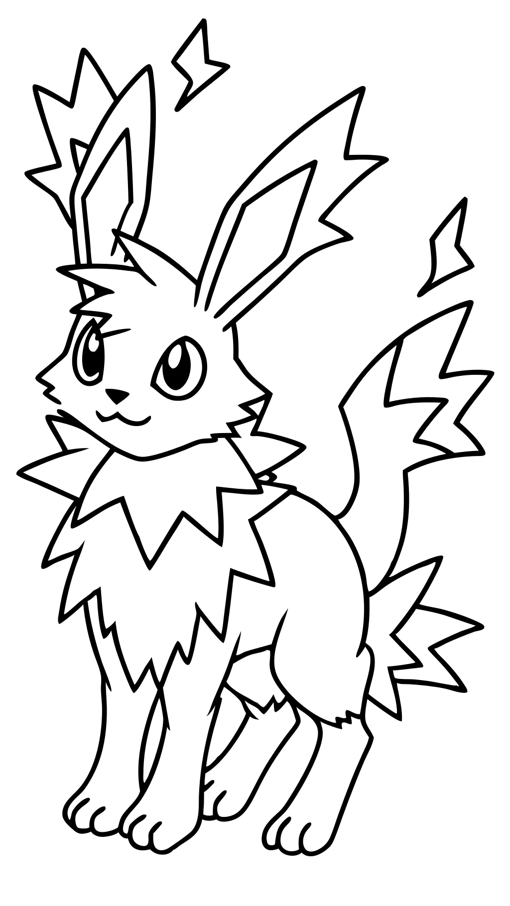 Página para colorear de Jolteon